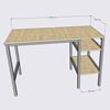 Bàn làm việc liền kệ 120x60cm gỗ cao su FD68072