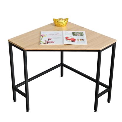 Bàn làm việc góc tường 75x75cm gỗ cao su CD68036
