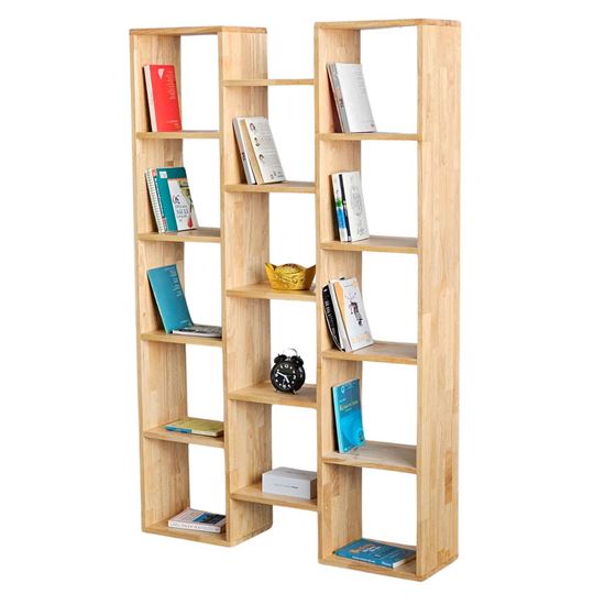 Kệ sách đứng 100x25x160cm gỗ cao su KS68310
