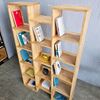 Kệ sách đứng 100x25x160cm gỗ cao su KS68310