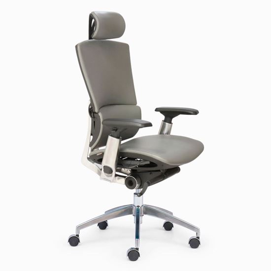 Ghế công thái học Taican bọc da có tựa đầu TAICAN01