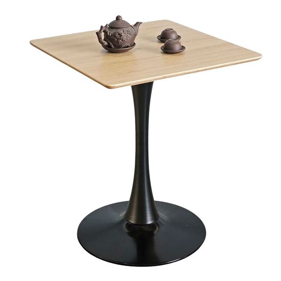 Bàn cafe vuông 60x60cm gỗ plywood chân sắt Tolix CFD68254