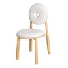 Ghế Donut gỗ Ash vải lông cừu GCF301