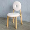 Ghế Donut gỗ Ash vải lông cừu GCF301