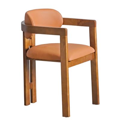 Ghế Curved gỗ Ash bọc nệm si GCF303