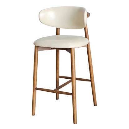 Ghế bar Oleando gỗ Ash bọc da si GBSK022