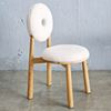 Ghế Donut gỗ Ash vải lông cừu GCF301