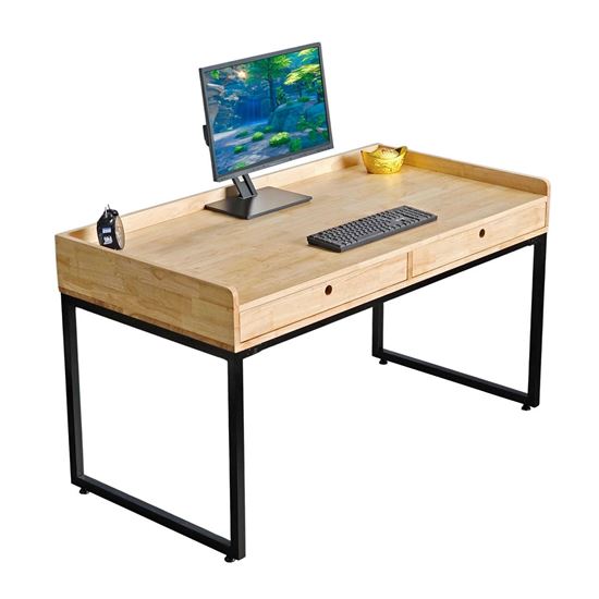 Bàn làm việc có ngăn kéo 140x70cm gỗ cao su BD68143