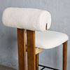 Ghế bar Hippo gỗ Ash vải lông cừu GBSK023