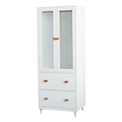 Tủ quần áo trẻ em 80x60x200cm gỗ cao su TQA68054