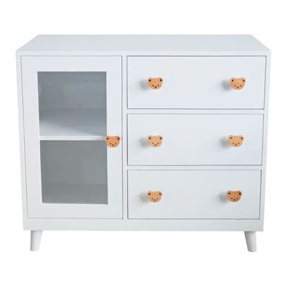 Tủ đồ chơi trẻ em 100x60x75cm gỗ cao su TQA68055