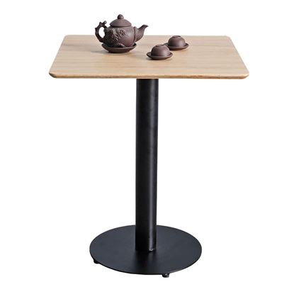 Bàn cafe vuông 60x60cm gỗ plywood chân sắt tròn CFD68257