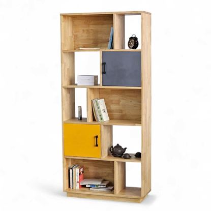 Kệ sách hiện đại BOTA gỗ cao su 80x30x175cm - KS68293