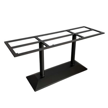 Chân sắt 2 trụ cho bàn ăn 160x50cm sơn tĩnh điện CHBBA043