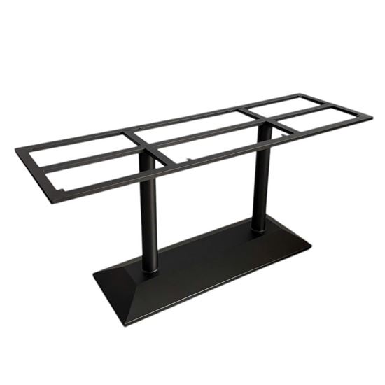 Chân sắt 2 trụ cho bàn ăn 160x50cm sơn tĩnh điện CHBBA043