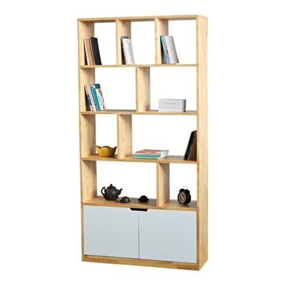 Kệ sách Azen gỗ cao su 90x30x180cm - KS68294