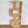 Kệ góc gỗ cao su KGT68014