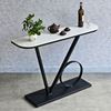 Bàn trang trí VO mặt đá chân sắt CST032