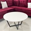 Bàn sofa tròn mặt đá chân sắt TT68188