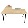 Bàn làm việc góc L 140x120cm gỗ Plywood hệ CONE HBCO042