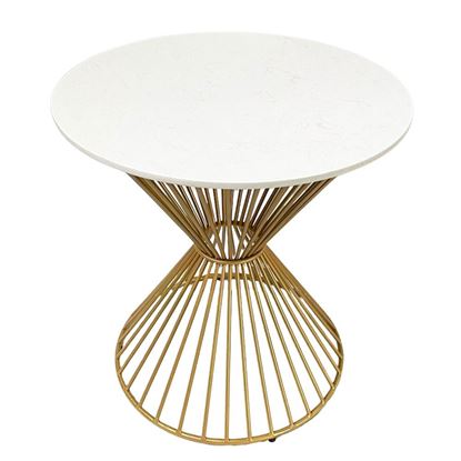 Bàn cafe, bàn decor mặt đá khung sắt CFD68103