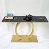 Bàn console trang trí KODA mặt đá khung sắt CST036