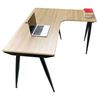 Bàn làm việc góc L 140x120cm gỗ Plywood hệ CONE HBCO042
