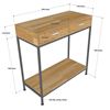 Bàn console trang trí mặt gỗ khung sắt CST038