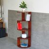 Picture of Kệ sách góc tường 32x32x120cm gỗ cao su KGT68014
