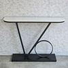 Bàn trang trí VO 120x30x85cm mặt đá chân sắt CST032