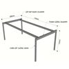 Chân sắt lắp ráp bàn 180x90cm hệ Slean HCSL022