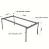 Chân sắt lắp ráp bàn 200x100cm hệ Slean HCSL023