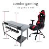 Bộ Bàn Ghế Gaming Đỏ Đen Kèm Phụ Kiện CBG68014