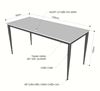 Bàn làm việc 160x70cm gỗ Plywood phủ melamin chân hệ Cone II HBCN009