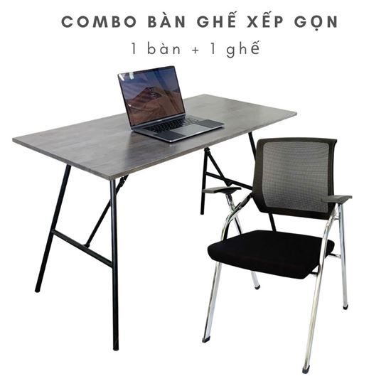 Bộ bàn ghế làm việc gấp gọn Argon CB68162