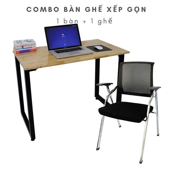 Bộ bàn ghế làm việc gấp gọn CB68161