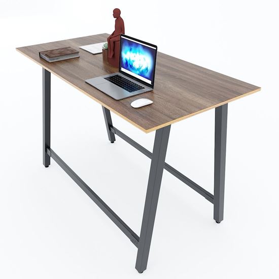 Bàn đứng làm việc nhóm 160x80x105cm gỗ Plywood chân sắt STD68037