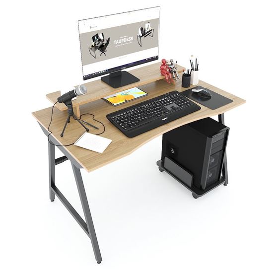 Bàn Gaming TaUP gỗ Plywood chân sắt chữ A GD68039