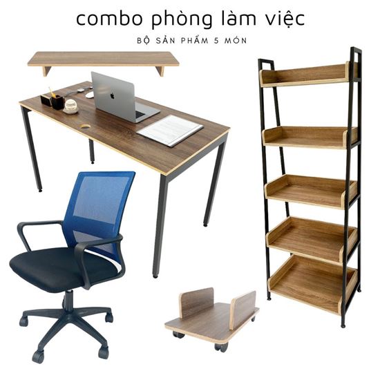 Combo Nội Thất Phòng Làm Việc 5 Món PLV012
