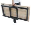 Bàn làm việc chân gấp 120x60cm gỗ cao su