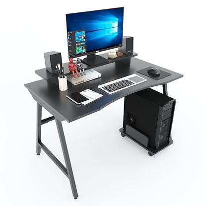 Bàn Gaming TaUP gỗ cao su chân sắt chữ A GD68038