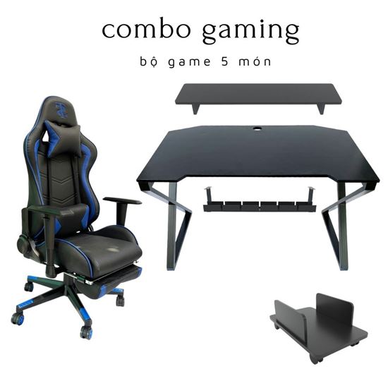 Bộ Bàn Ghế Gaming Bao Gồm 5 Món CBG68020