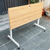 Bàn làm việc chân gấp có bánh xe gỗ Plywood phủ melamin SPD68173