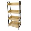 Kệ sách, trang trí CASAN 4 tầng gỗ Plywood kết hợp khung sắt KS68114