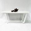 Bàn sofa mặt đá khung sắt sơn trắng TT68174