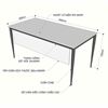 Bàn làm việc 160x80cm gỗ Plywood phủ melamin chân hệ Cone II HBCN012