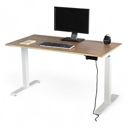 Bàn nâng hạ FlexiDesk gỗ Plywood phủ melamin 2 khớp chỉnh điện FLD007