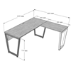 Kích thước bàn làm việc chữ L 160x140cm