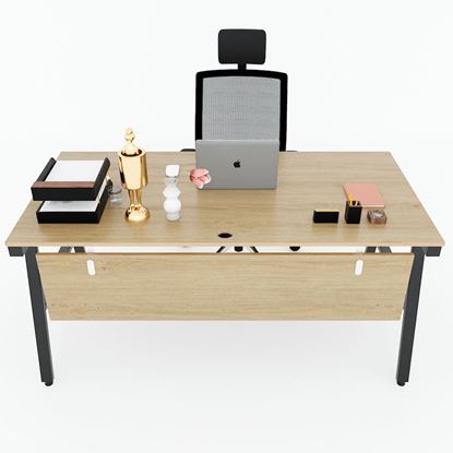 Bàn làm việc 160x80cm gỗ Plywood phủ melamin chân sắt Aconcept HBAC038