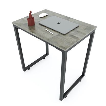 Bàn mini 70x70x75cm gỗ cao su chân sắt lắp ráp IDE68015